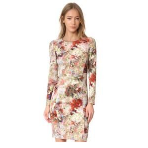 Black Halo watercolor dress. Size 2